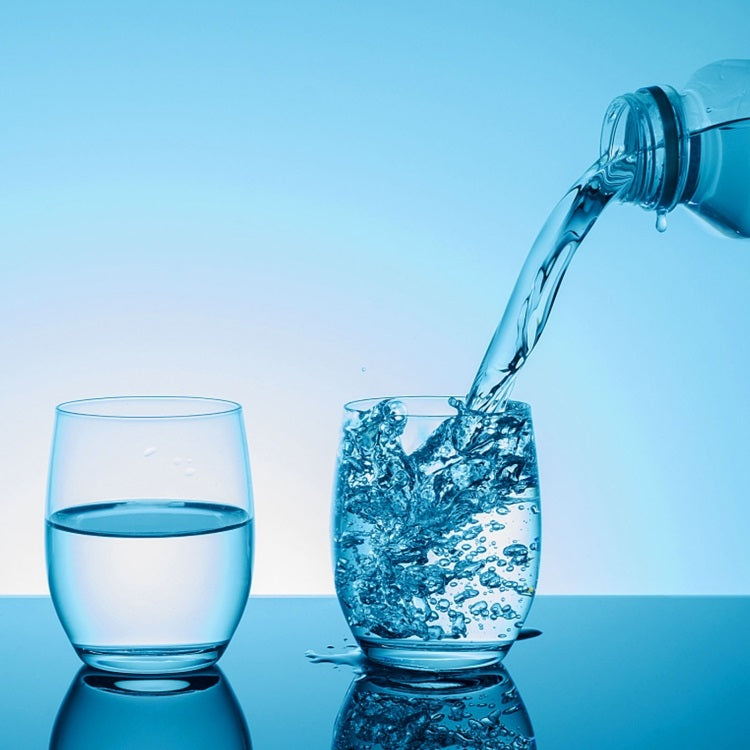 Acrylic Reflective Display Board showcasing water being poured into a glass