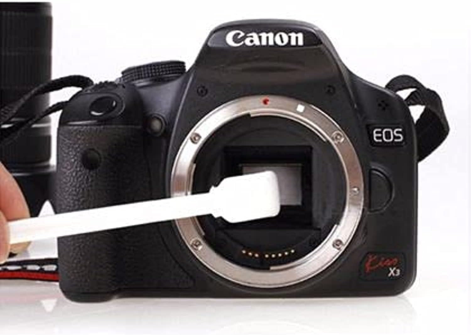 Canon camera cleaning kit with tools for maintaining DSLR lenses and sensor cleanliness