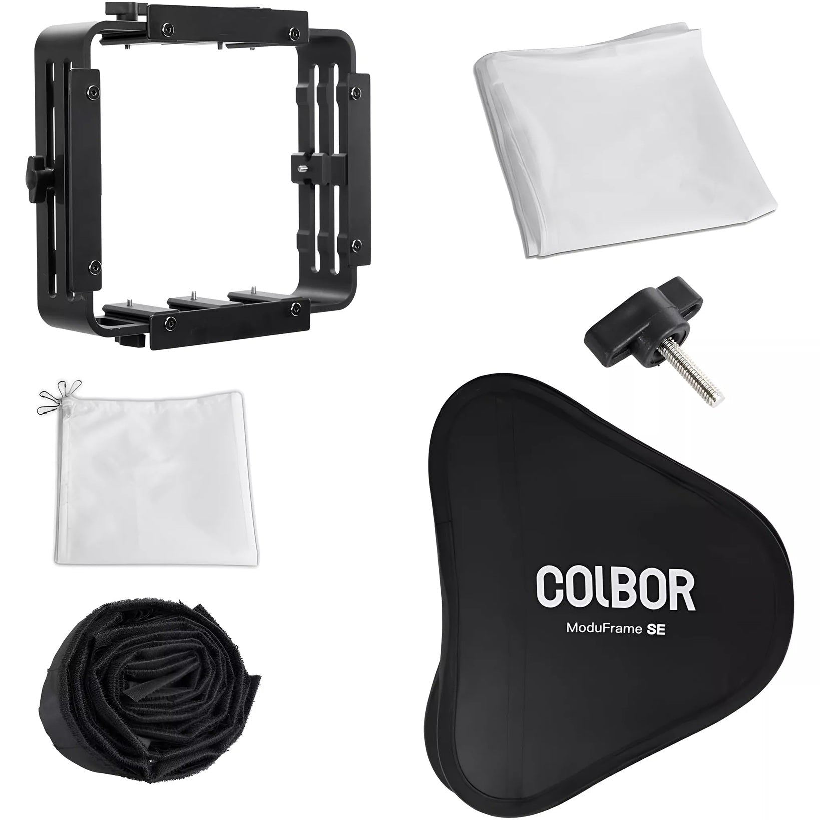 Studio lighting softbox for photographers with adjustable frame and soft diffusion fabric
