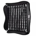 Studio lighting softbox for photographers with a grid for even light distribution