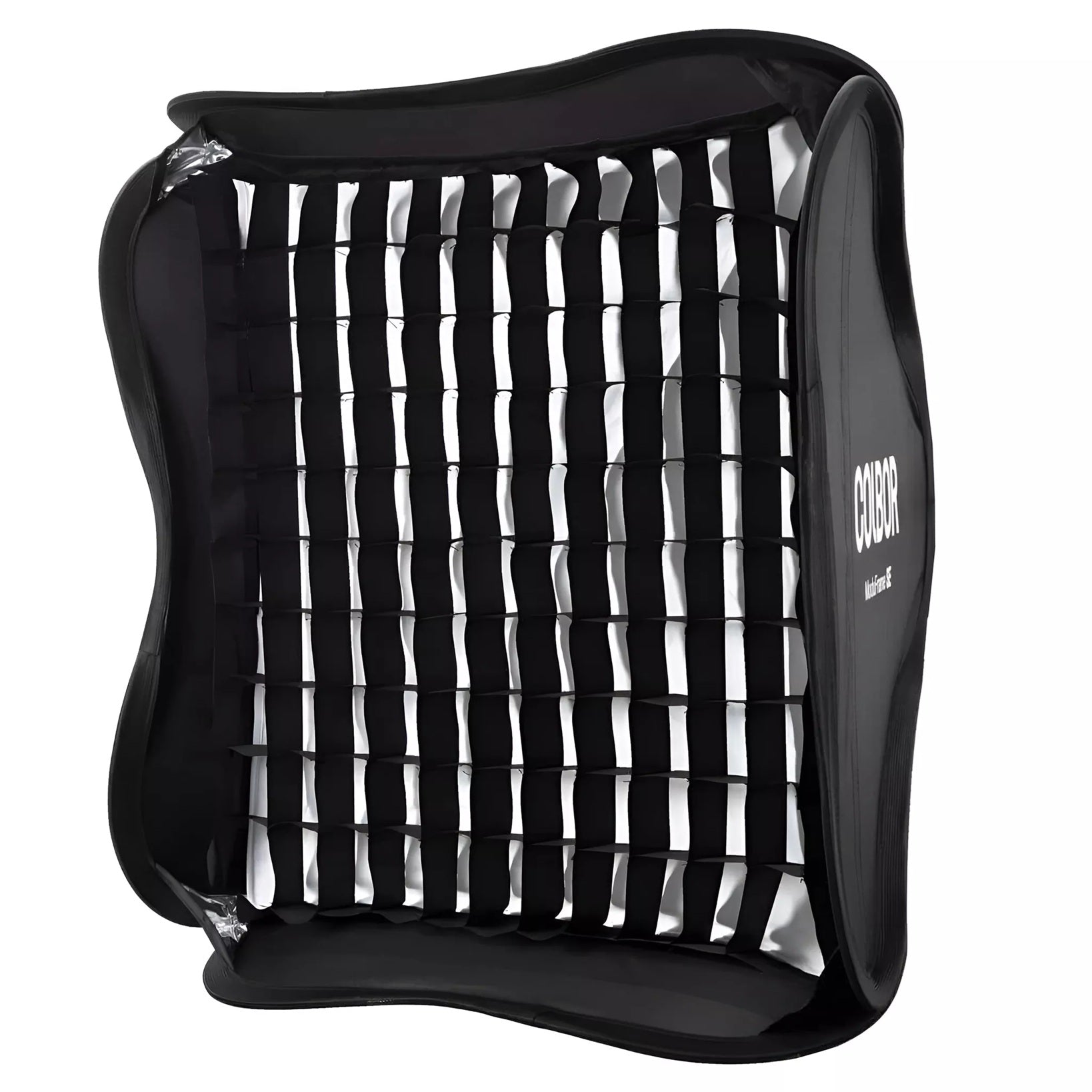 Studio lighting softbox for photographers with a grid for even light distribution