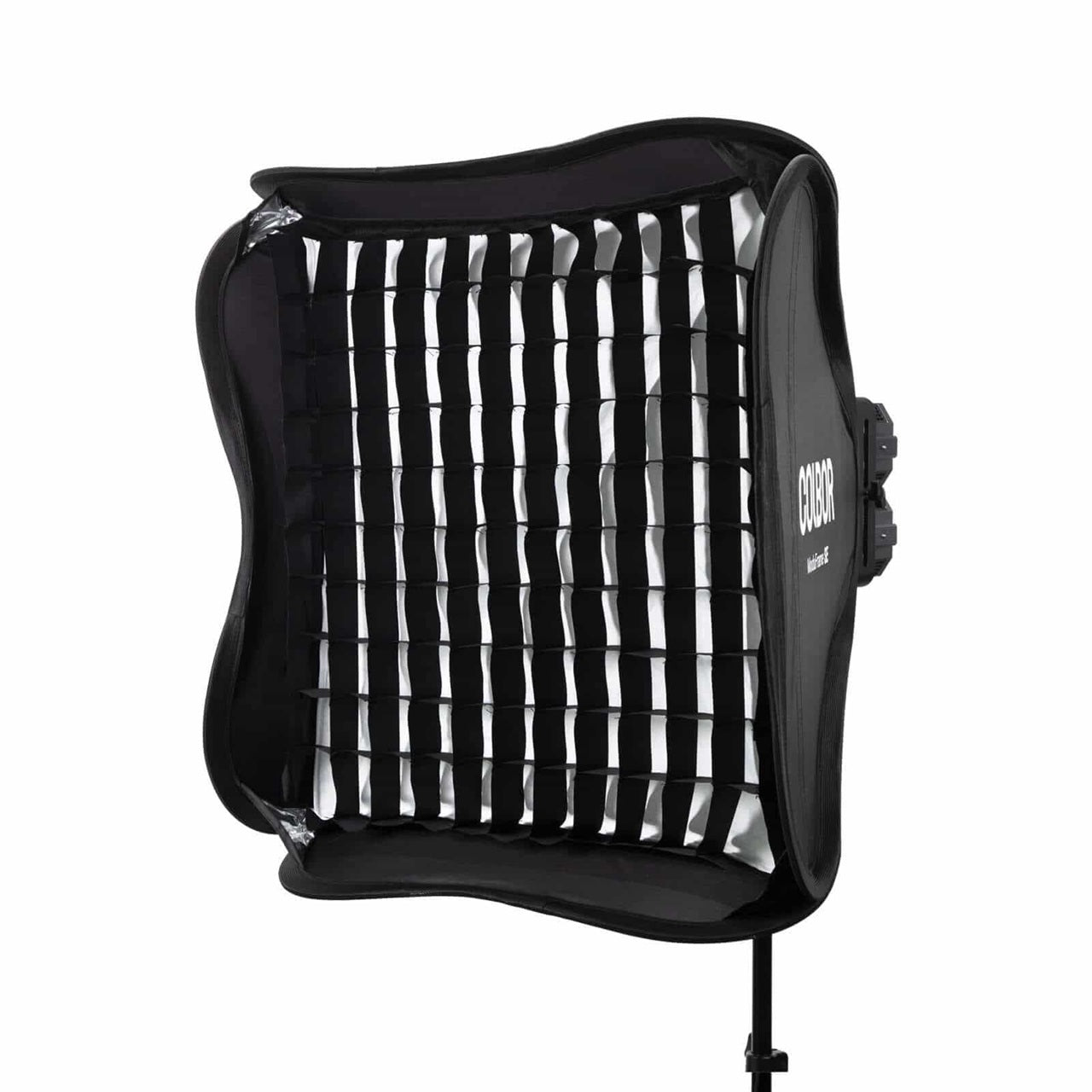 Studio lighting softbox for photographers featuring a grid for controlled light dispersion
