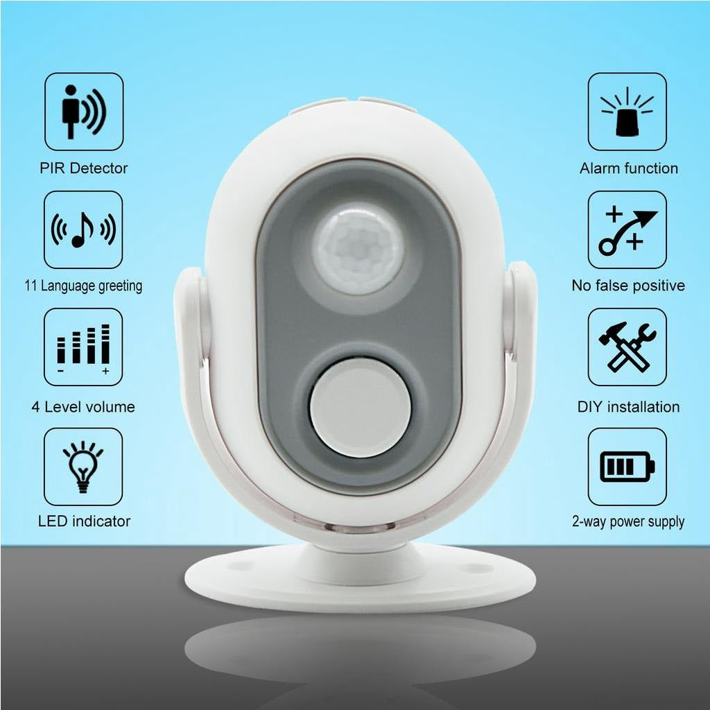 DaytechHW06 Motion Sensor Alert Device with PIR detector alarm and LED indicator