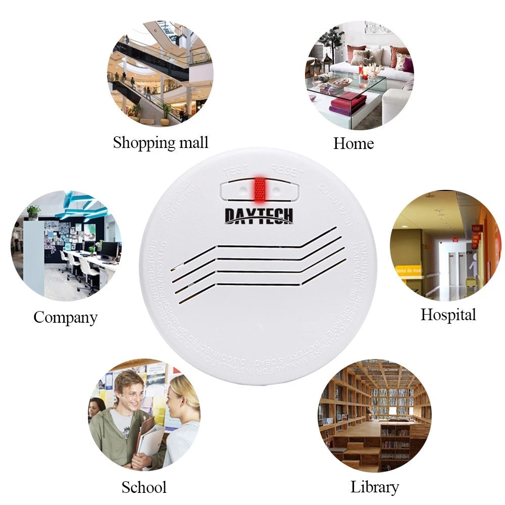 DAYTECH SM08 Smoke Alarm suitable for home, school, library, hospital, company, and shopping mall