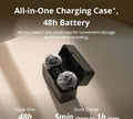 DJI Mic Mini Wireless Microphone lapel mics in black all-in-one charging case with 48 hour battery