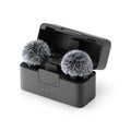 VMIDirect DJI Mic Mini Wireless Microphone set with furry windscreen in black charging case