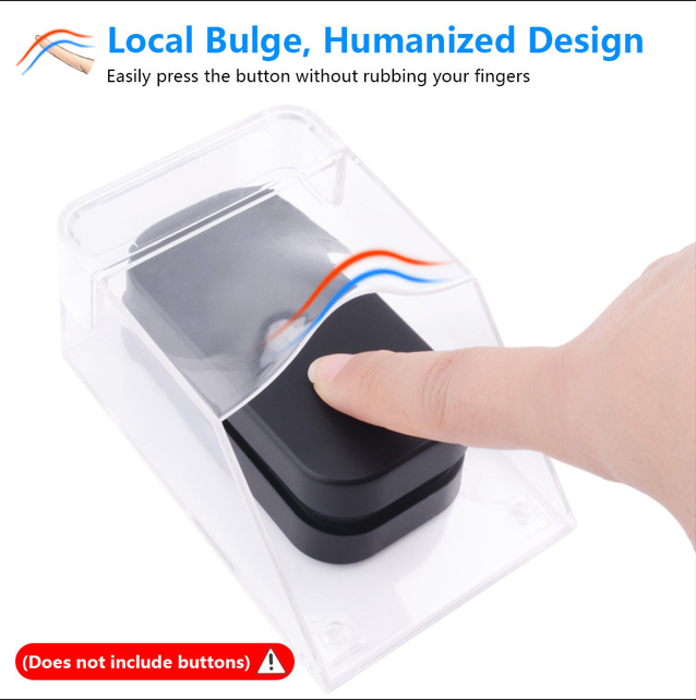 Waterproof Doorbell Cover clear case protecting button with easy press design