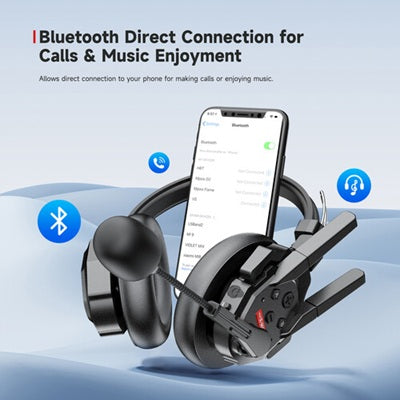 Bluetooth Intercom with Group Communication Headset for calls and music enjoyment