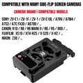 GXCT CR02F camera radiator with dual fans for effective cooling of side-flip screen cameras