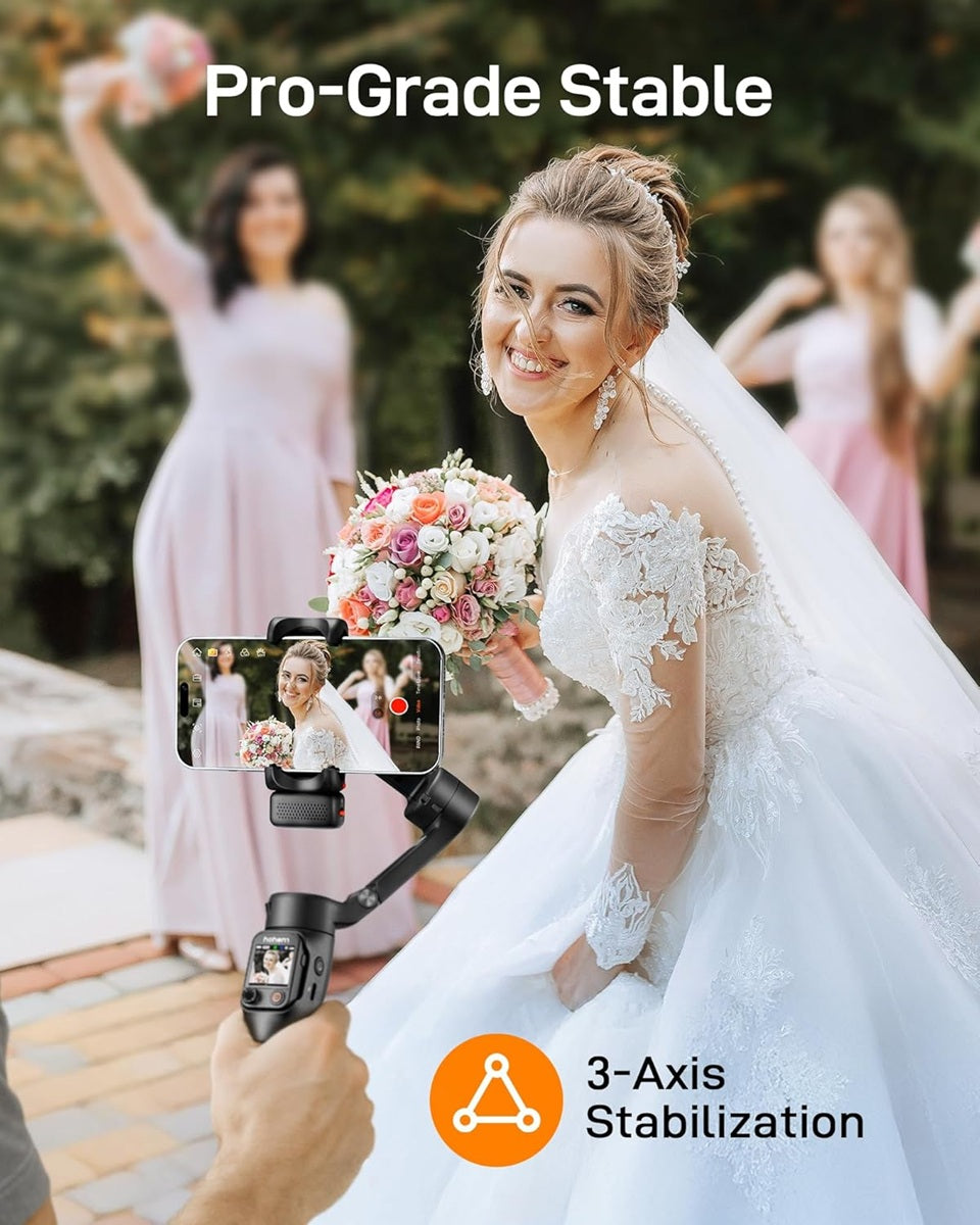 Hohem iSteady V3 Ultra AI tracking Gimbal with pro-grade 3-axis stabilization for smooth video recording