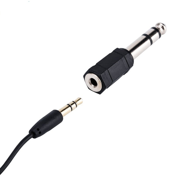 Omnidirectional lapel microphone with 3.5mm jack and adapter for clear audio recording