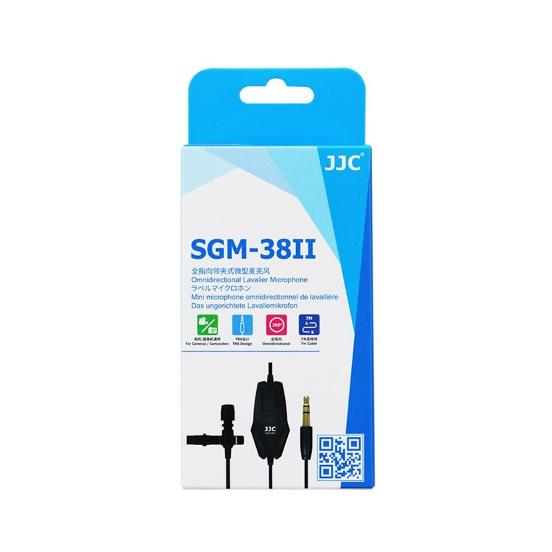 Omnidirectional lapel microphone SGM-38II pack featuring clear sound quality and compact design