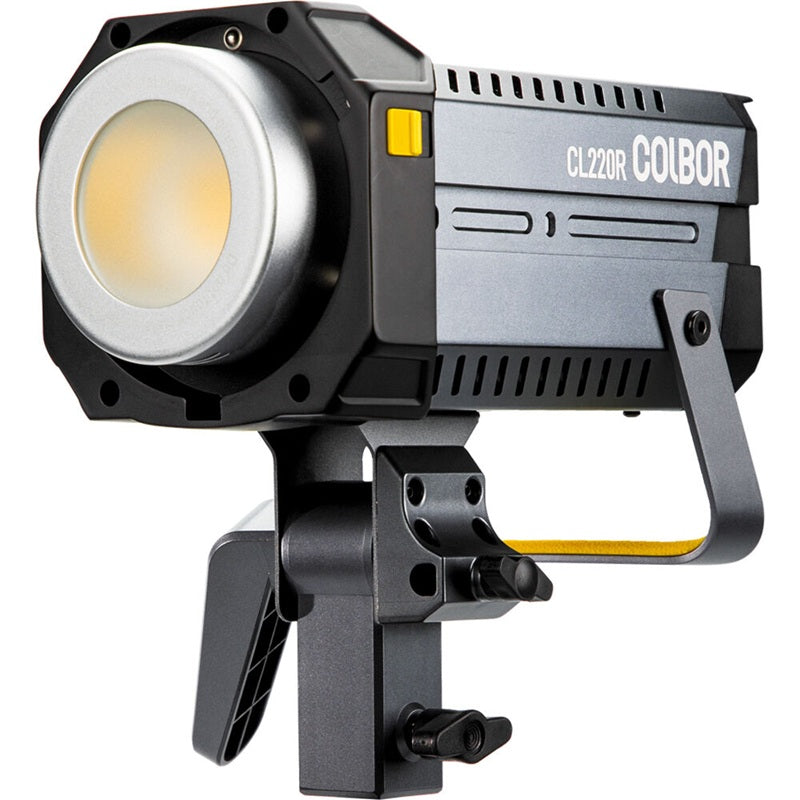 Synco COLBOR CL220R RGB LED studio light with adjustable mount for photography and video production