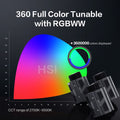 Synco COLBOR CL60R RGB video light featuring 360 full color tunable range and CCT from 2700K to 6500K