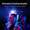 Synco COLBOR CL60R RGB video light showcasing a noiseless cooling system in action