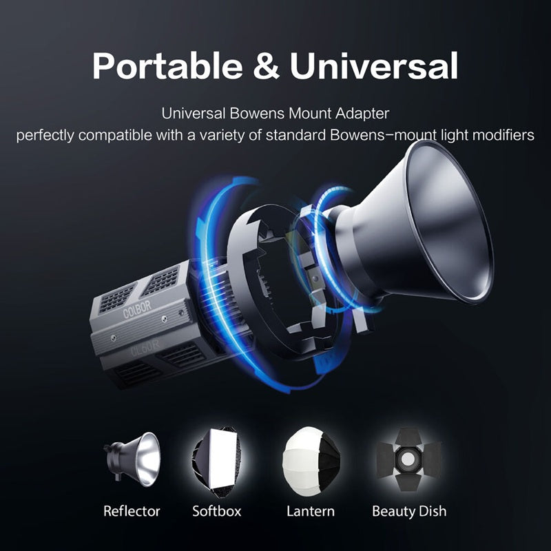 Synco COLBOR CL60R RGB video light with universal Bowens mount for versatile lighting options