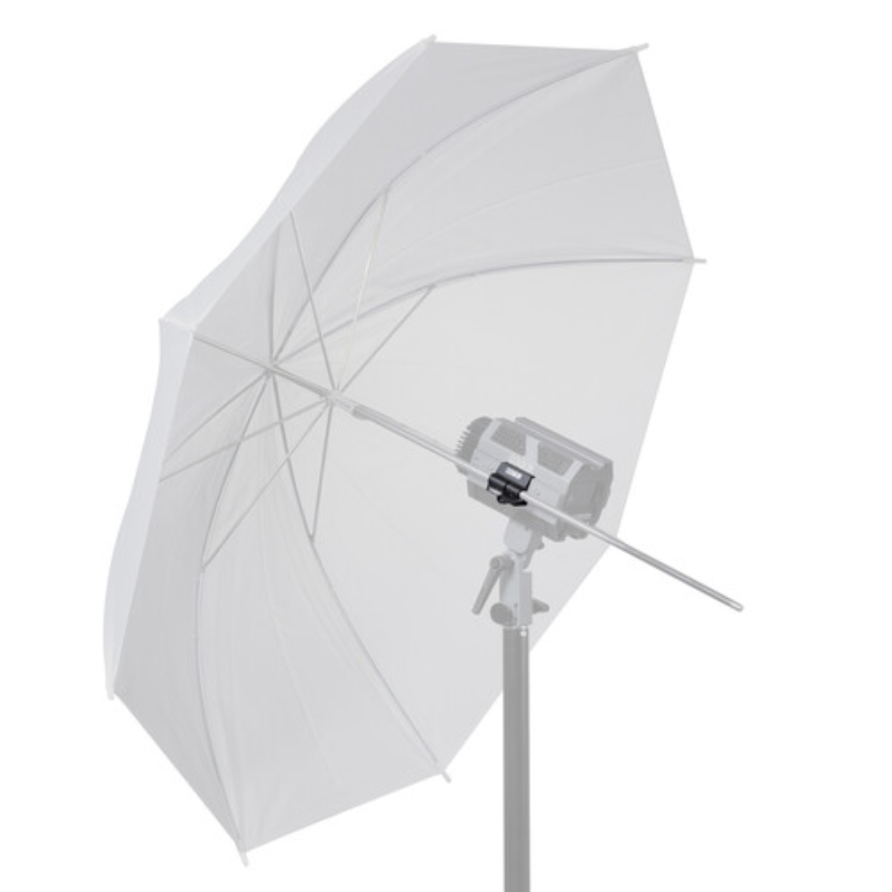 White umbrella for studio lighting with adjustable clamp for Synco COLBOR lighting accessories