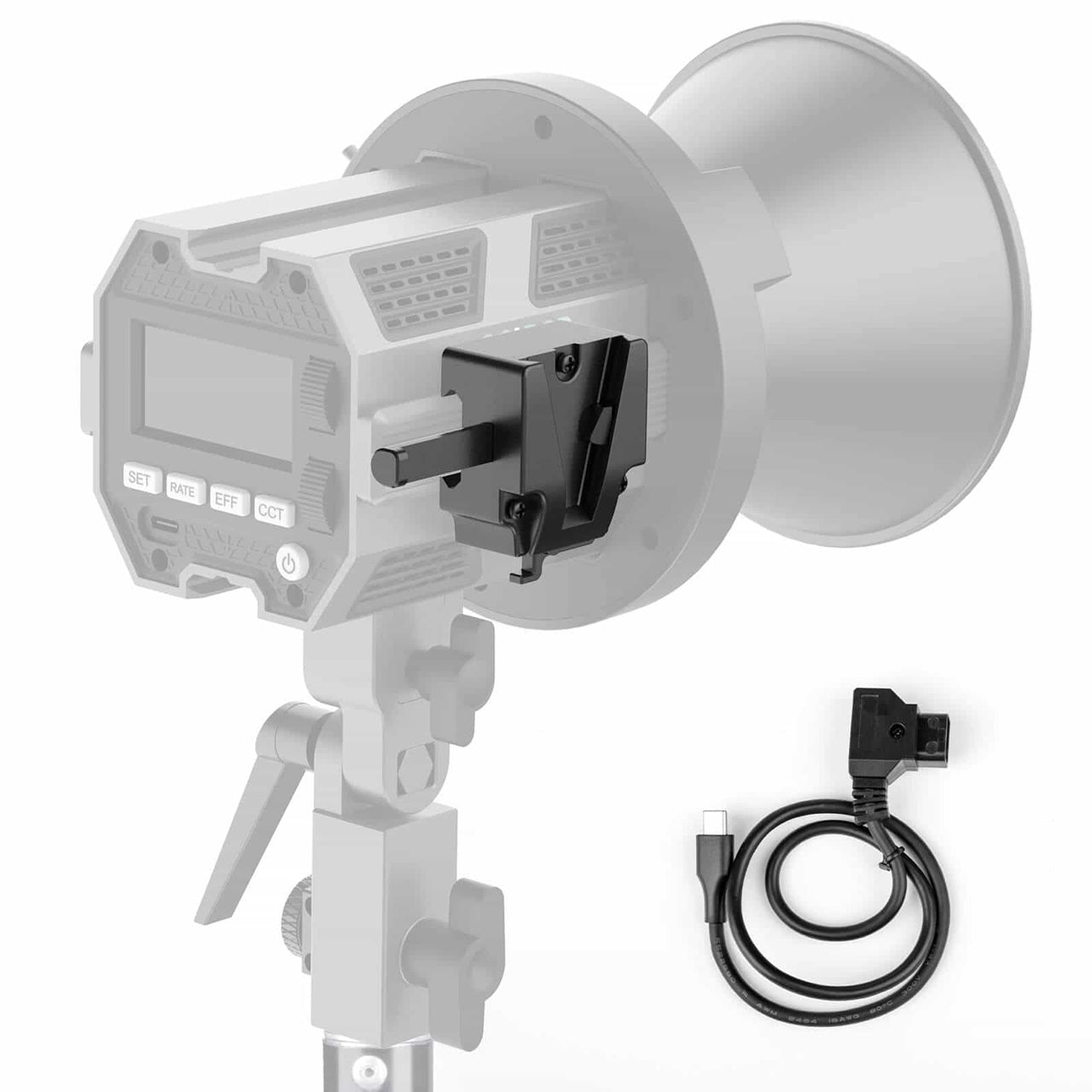 Synco COLBOR lighting accessories including a softbox and cable for enhanced photography lighting