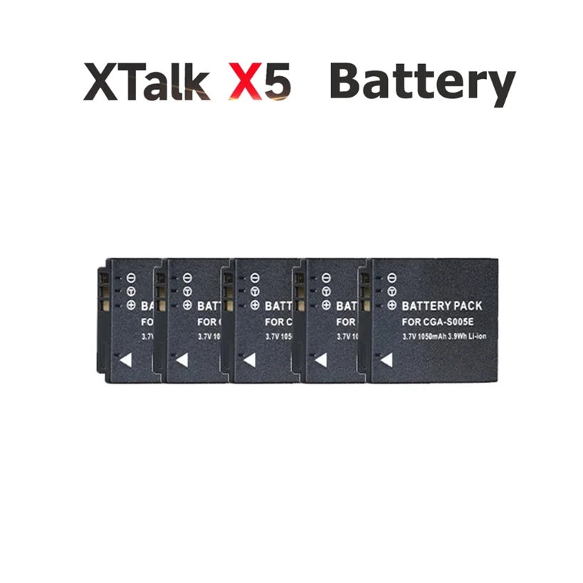 Synco Xtalk accessories kit featuring five replacement batteries for extended audio recording sessions