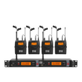 Wireless in ear monitor system with multiple transmitters and receivers for superior audio quality