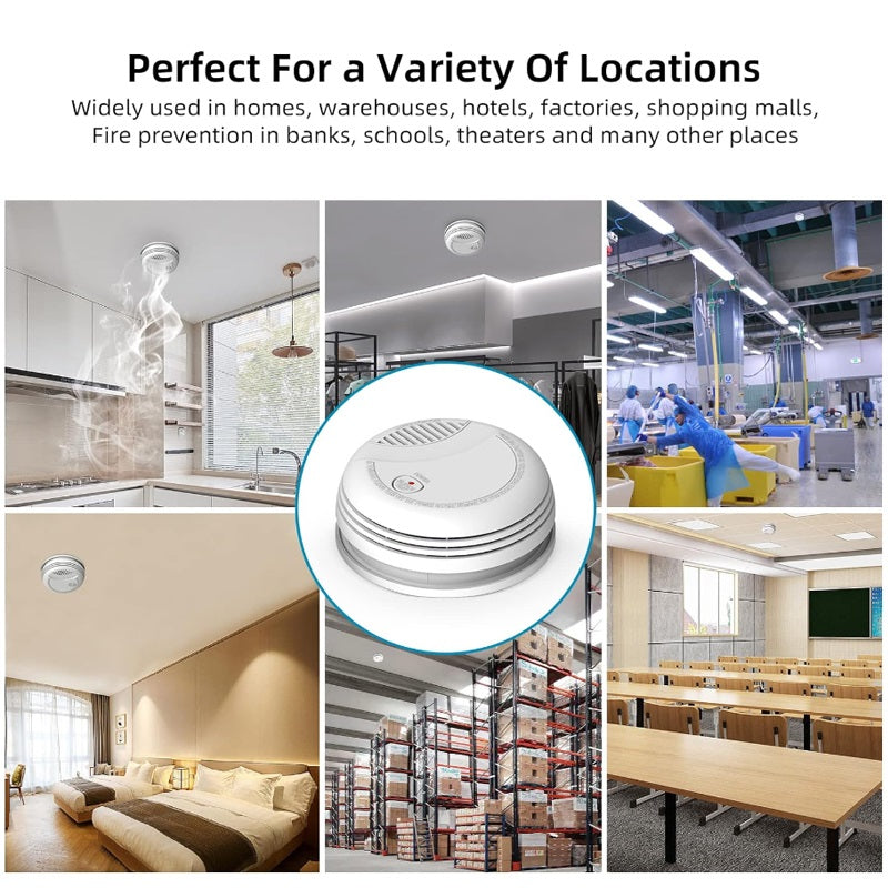 Wireless smoke detector for home used in kitchens, bedrooms, warehouses, factories, and classrooms