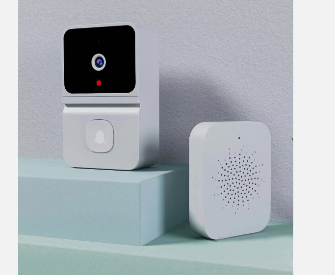 Wireless Video Doorbell with Camera and chime unit for home security alarm system