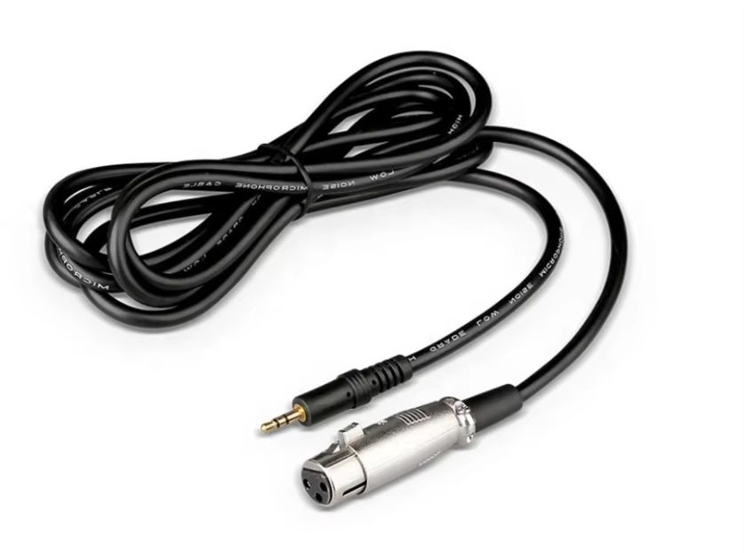 XTUGA UX87 condenser microphone cable with XLR and 3.5mm connectors for audio recording