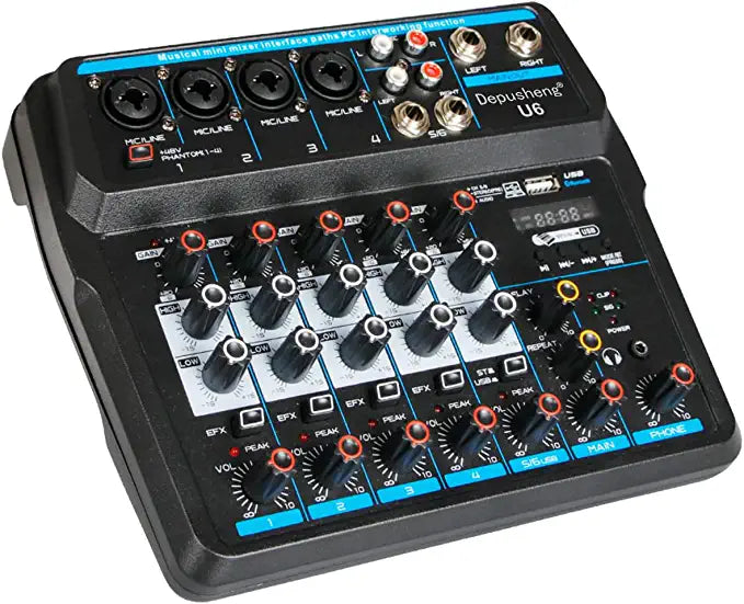 Gear4Music Mix02AU 6-Channel Mini Mixer with USB review