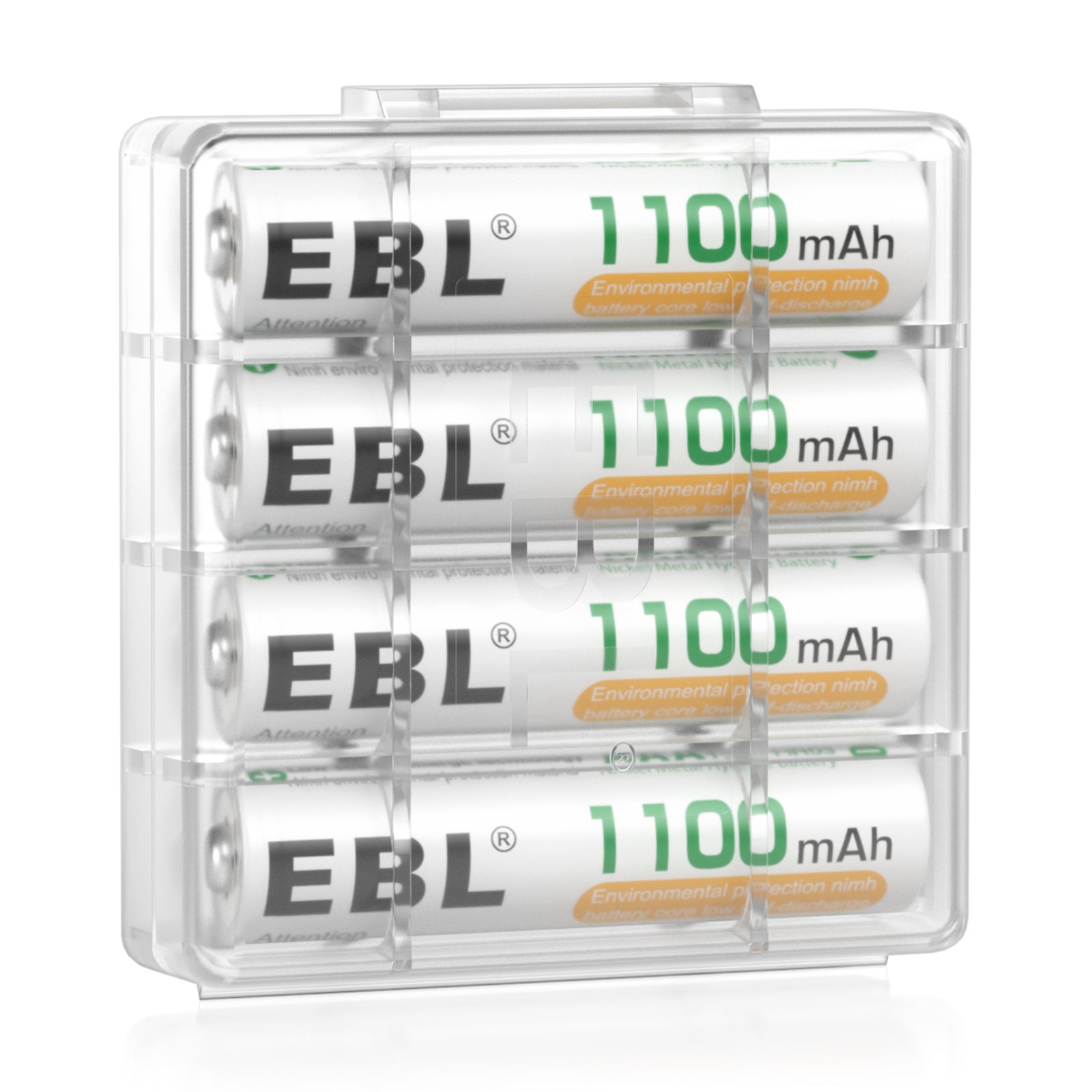 EBL 4PCS Rechargeables Piles AAA, 1100mAh 1,2V