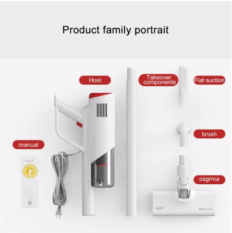 Deerma DX300 Stick Vacuum Cleaner Portable  Handheld Wired Vacuum Cleaner  Multi-Purpose Machine 3 Double Filtration
