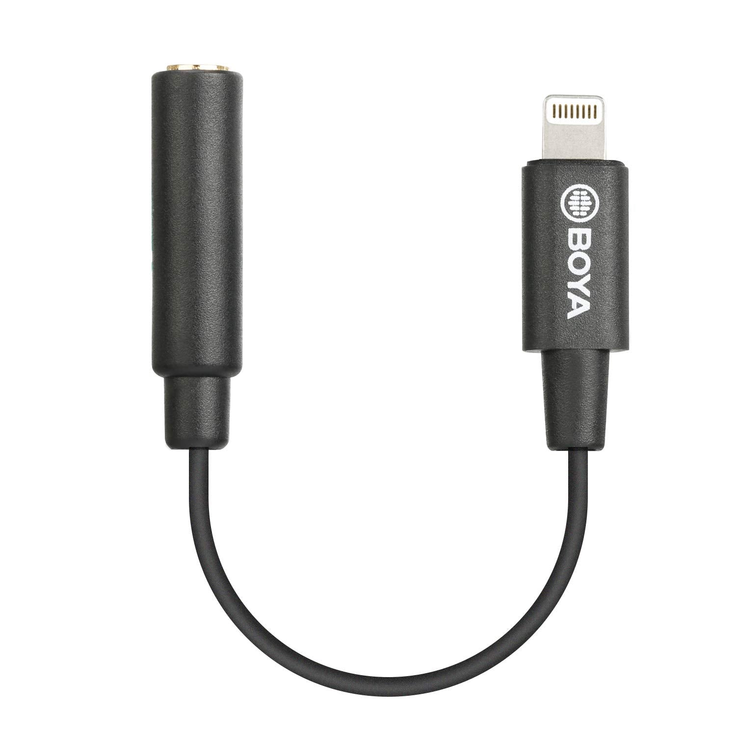 BOYA Lightning adapter cable for connecting headphones to Apple devices with Lightning ports