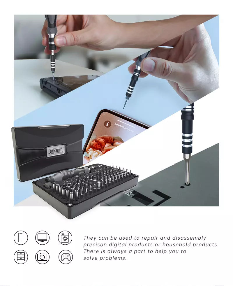 Precision Screwdriver Set 106 in 1 for repairing digital gadgets and household products