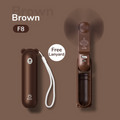 VMIDirect brown handheld portable mini fan power bank with bear design and free white lanyard