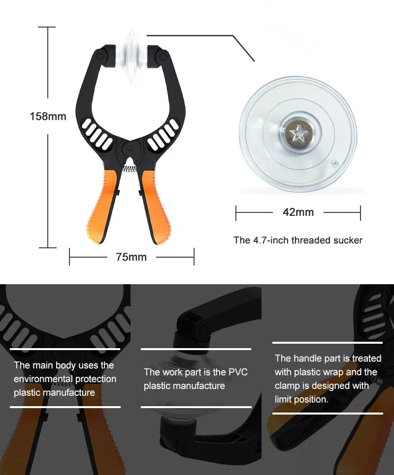 LCD Screen Opening Plier for smartphones with ergonomic design and 4.7-inch suction cup