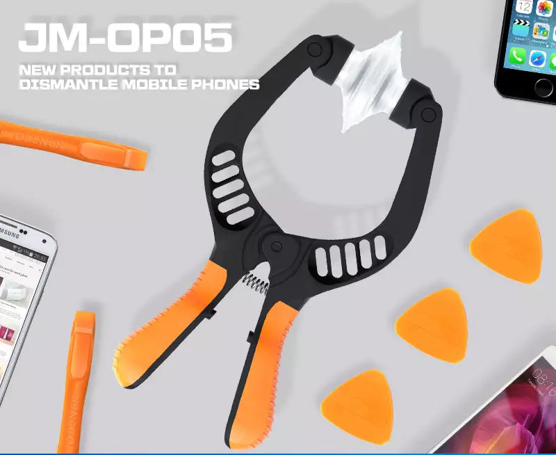 LCD Screen Opening Plier for smartphones with ergonomic grips and accessories for easy repairs