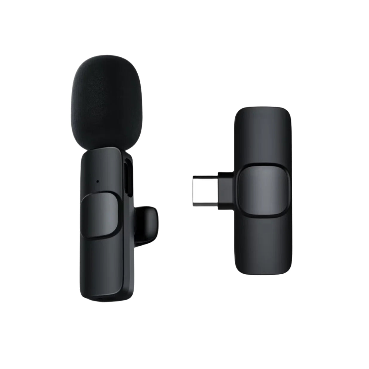 XTUGA K1 noise reduction mic in black with compact design for clear audio recording
