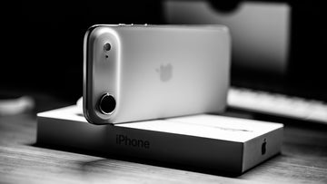 Vintage iPhone on its original box