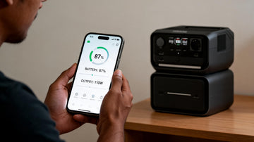 Monitoring an EcoFlow power station from the phone app at home