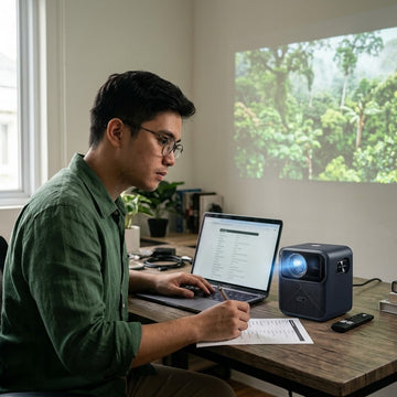 omparing 4K HDR10 support and native resolution specs beside a Wanbo Mozart 1 Pro 2025 projector