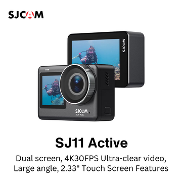 SJCAM  SJ11 Active Action Camera Dual screen - VMI Direct
