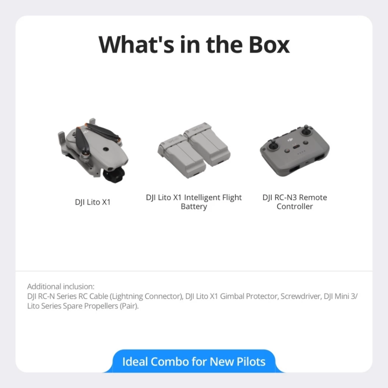 DJI Lito X1 Beginner-Friendly Premium Camera Drone