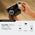 DJI Mic Mini 2 Wireless Lavalier Microphone System with Dual Transmitters for Vlogging Recording