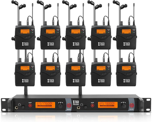 XTUGA RW2080 UHF Wireless In Ear Monitor System Whole Metal Designed SR2050