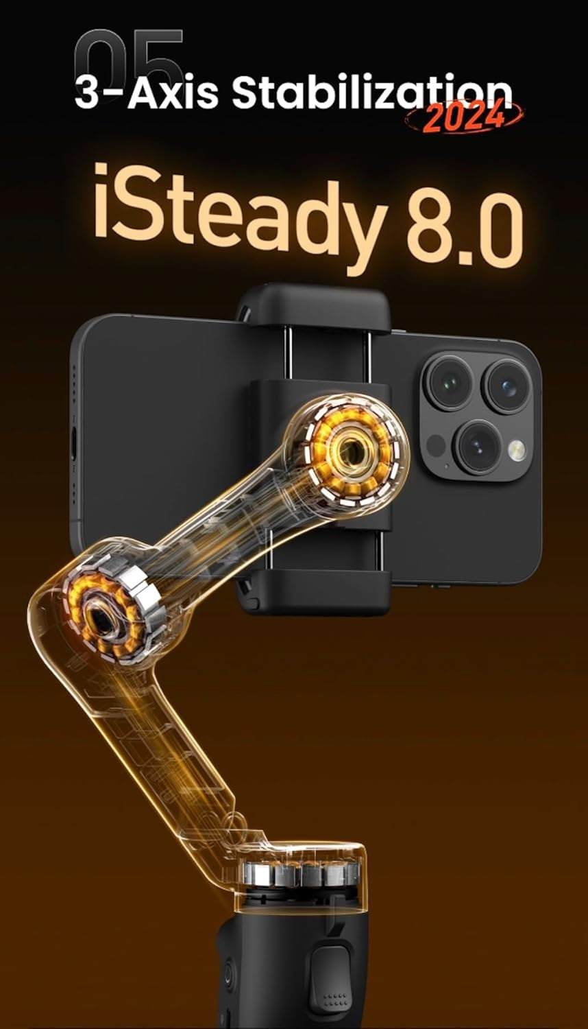 hohem iSteady X3 3 Axis Smartphone Gimbal Stabilizer for Android IOS Vlog Blogging Content Making