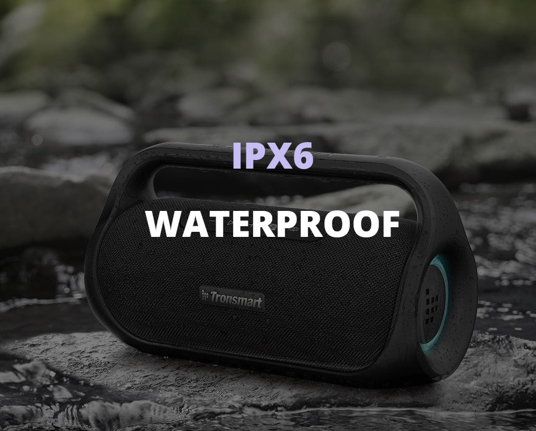 Tronsmart Bang Mini Bluetooth Portable Party Speaker Exceptional Stereo Sound SoundPulse® Audio Beat-driven Light Show IPX6 Waterproof 50W 15 Hours of Playtime Stereo Pairing Built-in Powerbank Beat Oriented Light Show True Wireless Stereo - VMI Direct