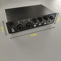 XTUGA M22D Factory OEM Professional Studio Metal Audio Interface 24-bit/192kHz 2 In/2 USB Audio Mixer
