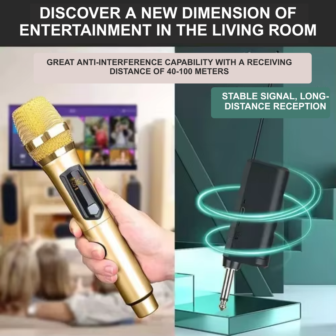 XTUGA VW-02 Low MOQ Wholesale Audio Recording Long Range Wireless Profesional Karaoke Microphone
