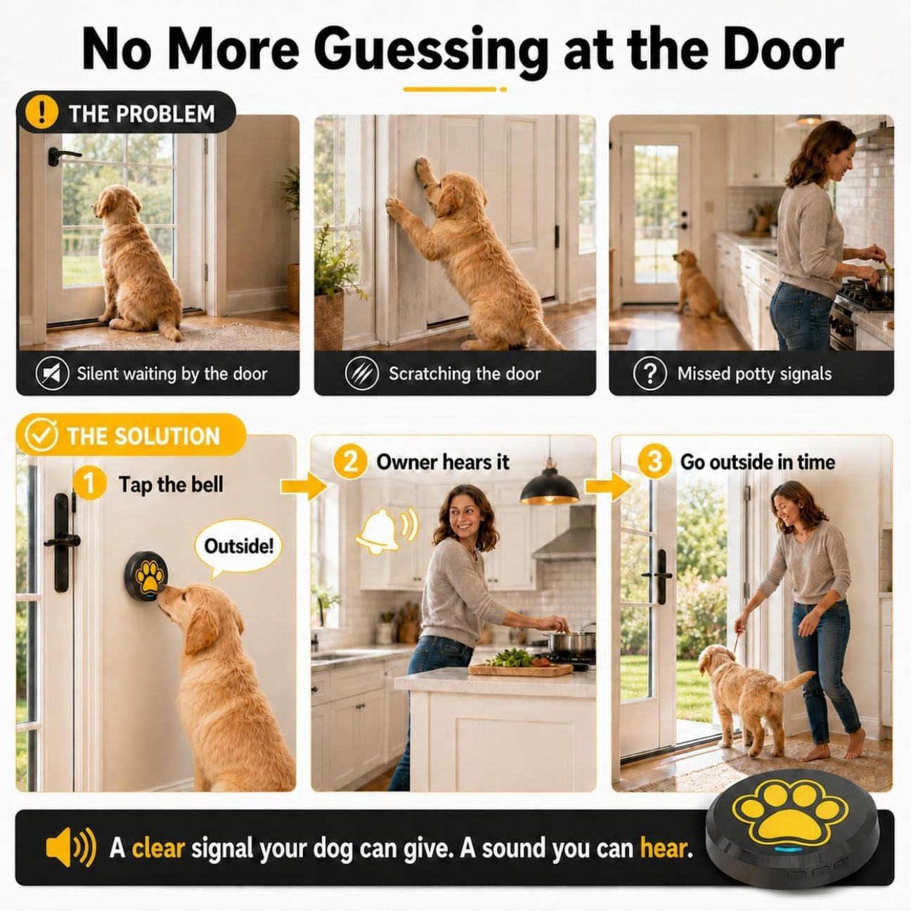 Daytech PB10 Wireless Smart Dog Training Doorbell