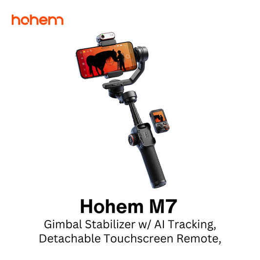 Hohem iSteady M7 AI Tracking 3 Axis Gimbal Stabilizer for iPhone Android Smartphone for Vlogging VMI