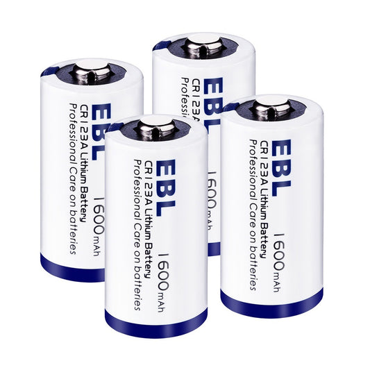 EBL CR123A CR2 1600mAh & 800mAh 3V Volt Lithium Battery 800mAh Long Lasting Batteries Flashlight Etc